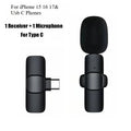 Wireless Lavalier Microphone For iPhone 15/16/17 Series Android Devices Noise Cancelling Mini Lapel Microphone for Vlogging Mic