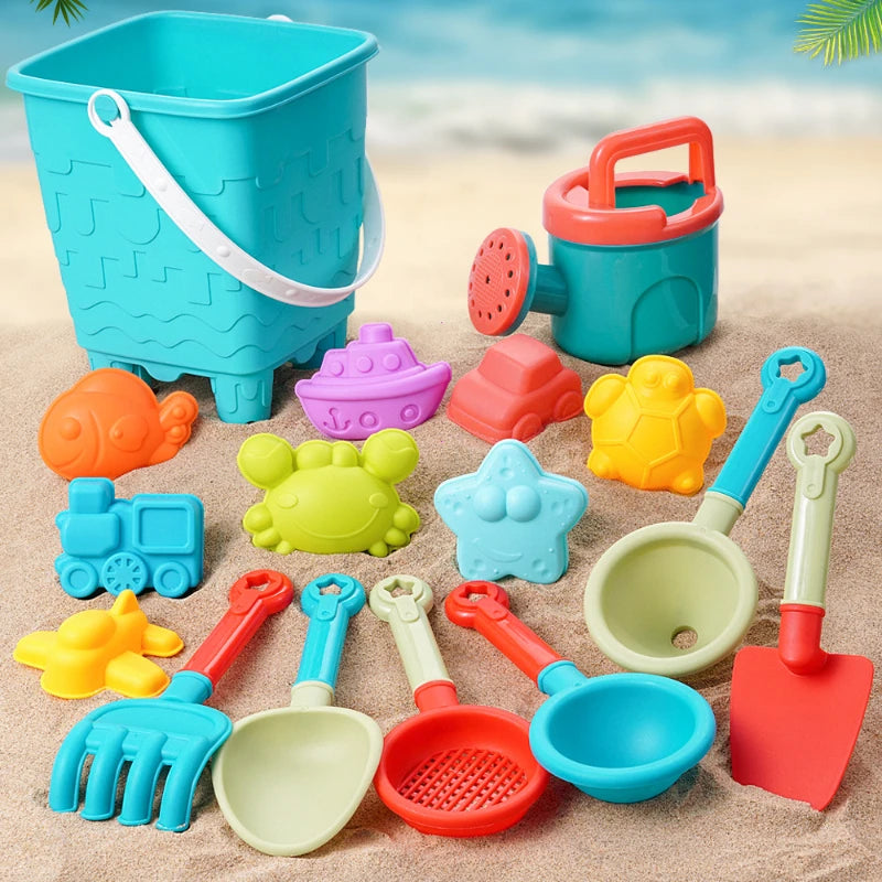 Set da 14/16 Giocattoli da Spiaggia per Bambini – Secchiello, Paletta e…