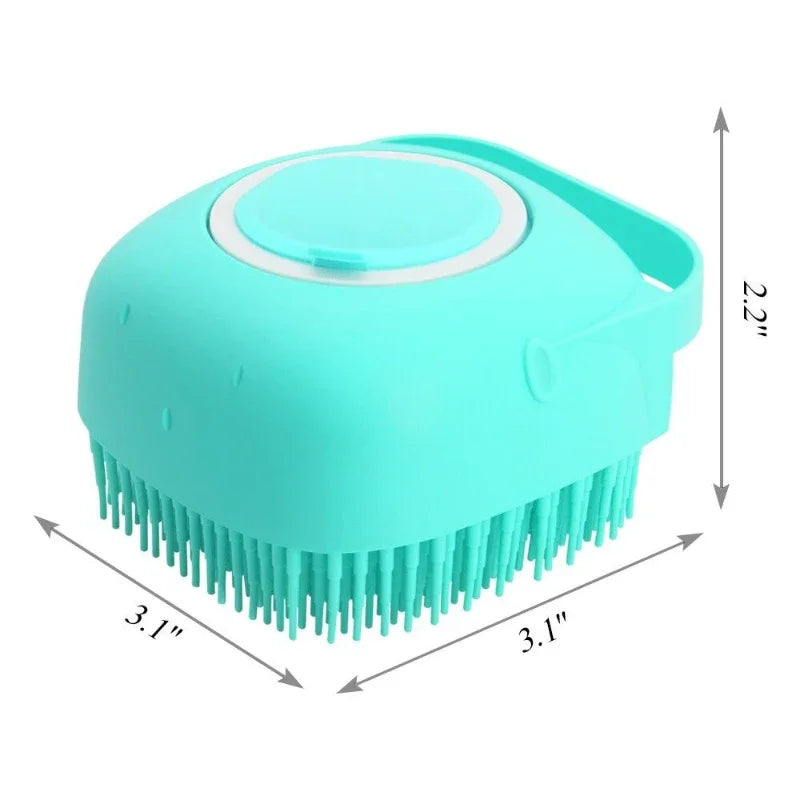 Spazzola Shampoo 2 in 1 per cani e gatti – Silicone morbido 80ml
