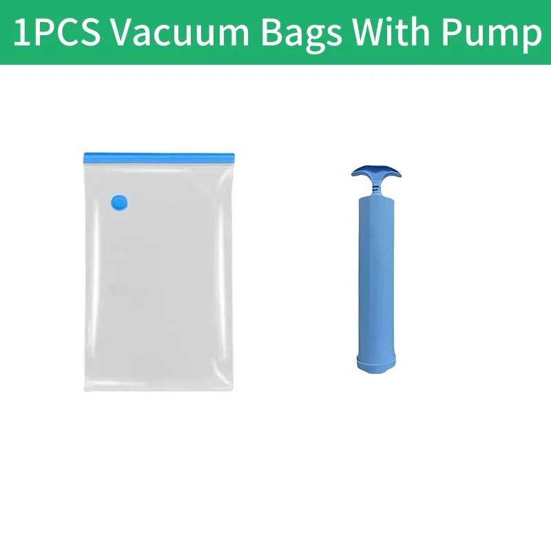 vacuum storage bags set 1-10 pack, space saver for comforters, blankets, clothes