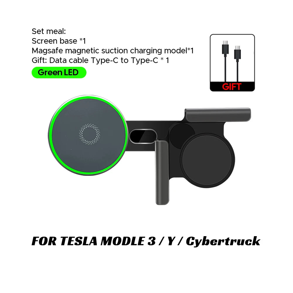 Supporto magnetico per telefono con ricarica wireless 25W Qi2.2 per Tesla