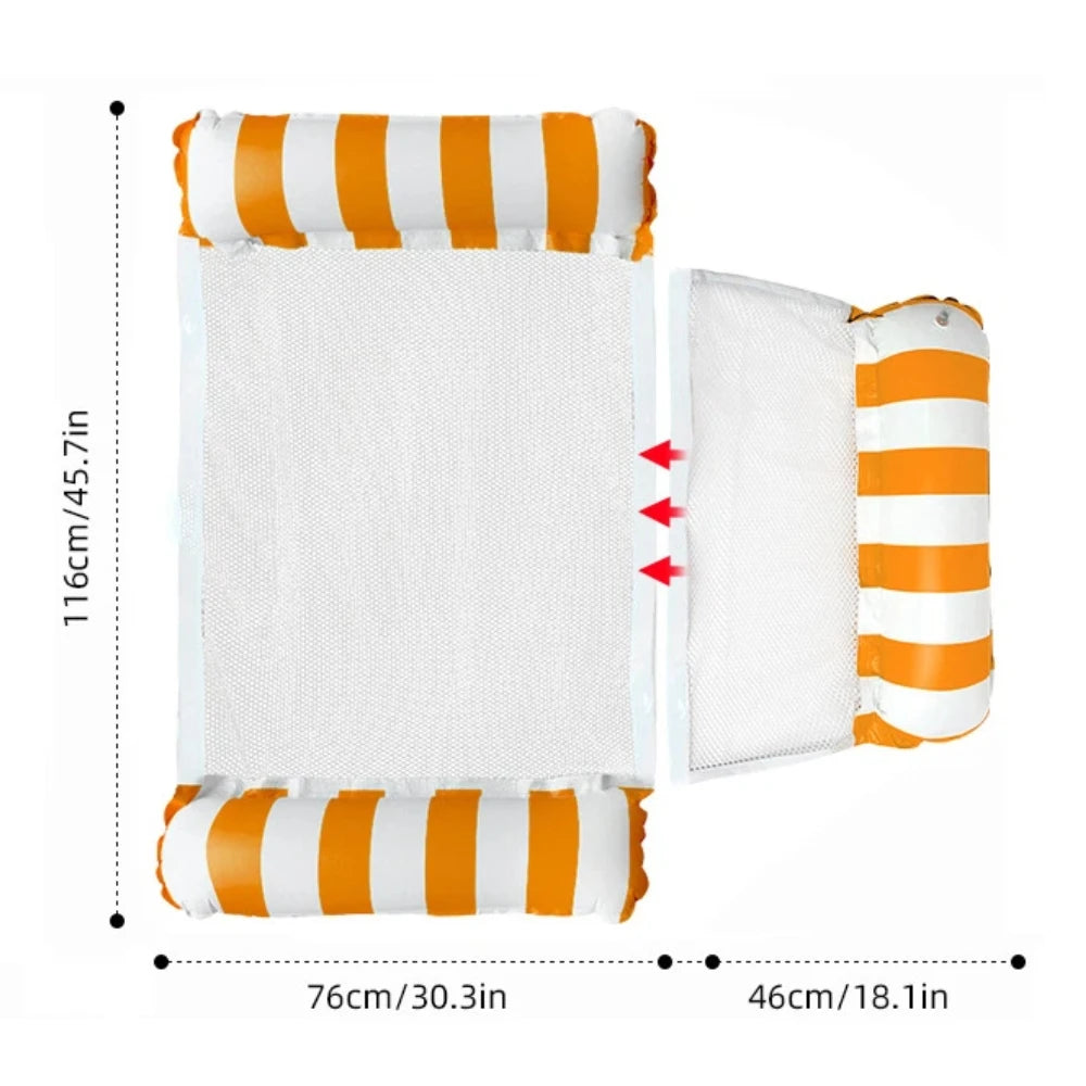 Matelas gonflable pliable pour piscine et mer – fauteuil flottant à…
