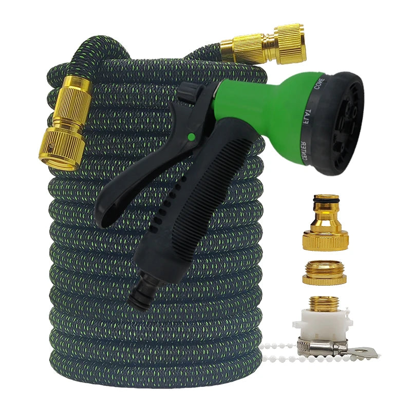Tubo da giardino espandibile 2,5‑30 m – pressione, flessibile e anti‑corrosione