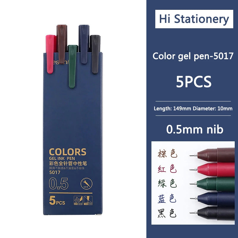 Set di Penne Gel Kawaii Colorate 0.5 mm, cancellabili, per scuola e ufficio
