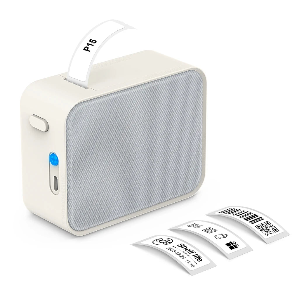 Stampante Mini Etichette Bluetooth P15 – Stampa Termica senza Inchiostro