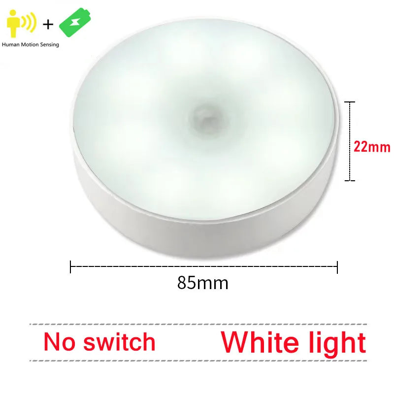 Lampada LED a Sensore di Movimento ricaricabile USB per camera, scale e armadi