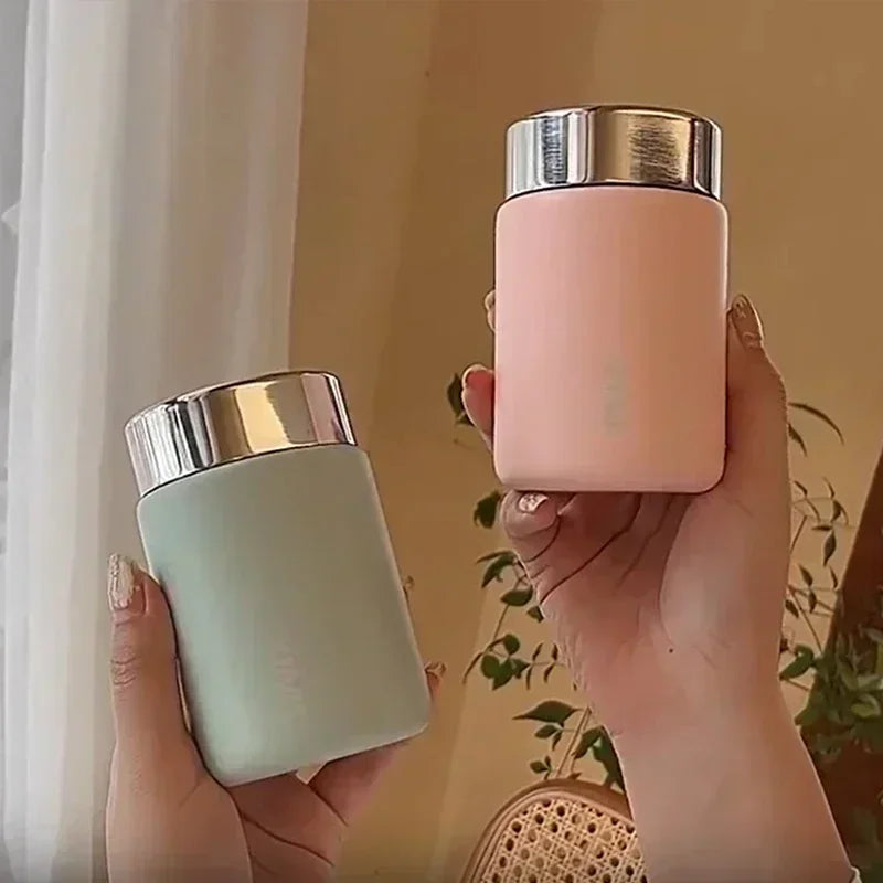 Borraccia termica da 230 ml in acciaio inox 316, tazza portatile e isolante