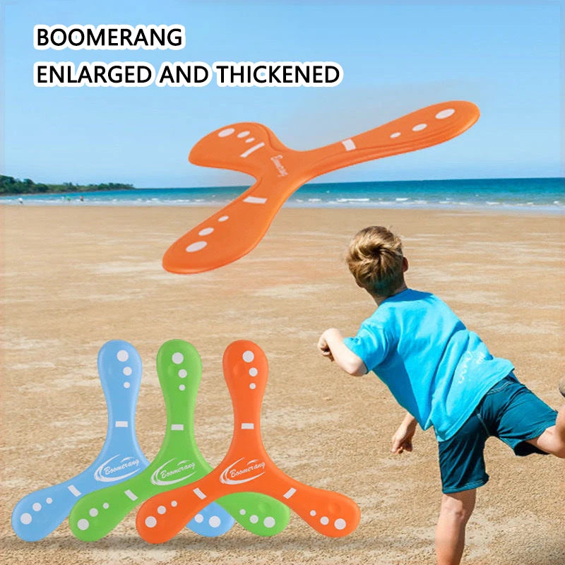 Boomerang morbido a tre foglie oversize – Gioco interattivo per bambini e adulti