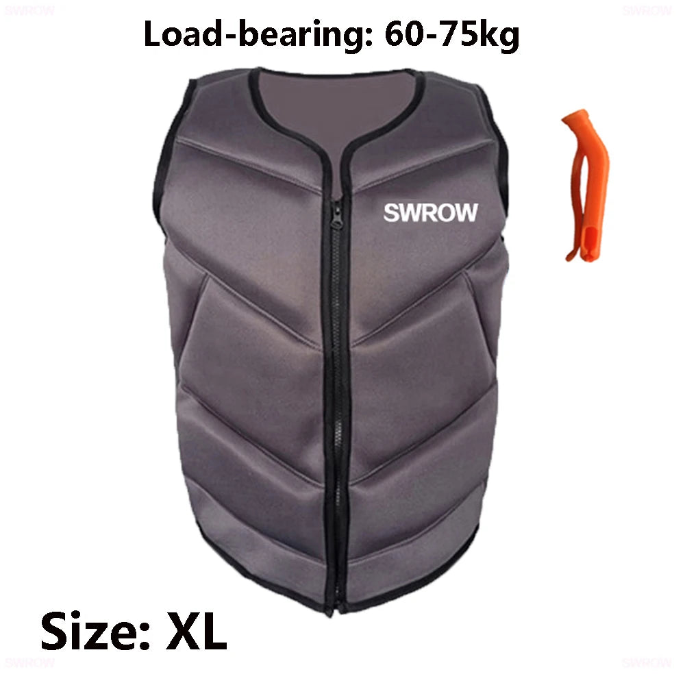 Neoprene buoyancy vest for adults and children – water sports