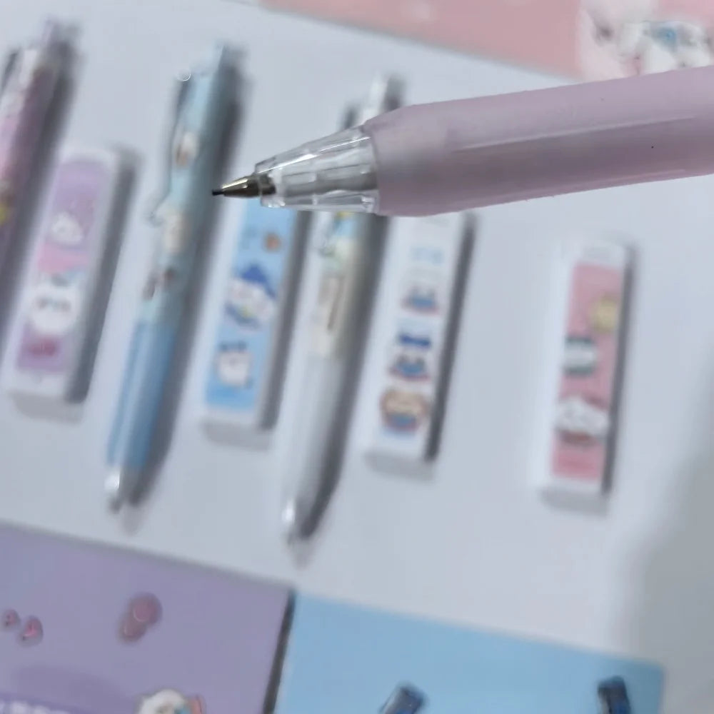 HOT! Stylish Automatic Pencil Set Anime Merchandise Cute Girly Writing Lead Resistant for Students
