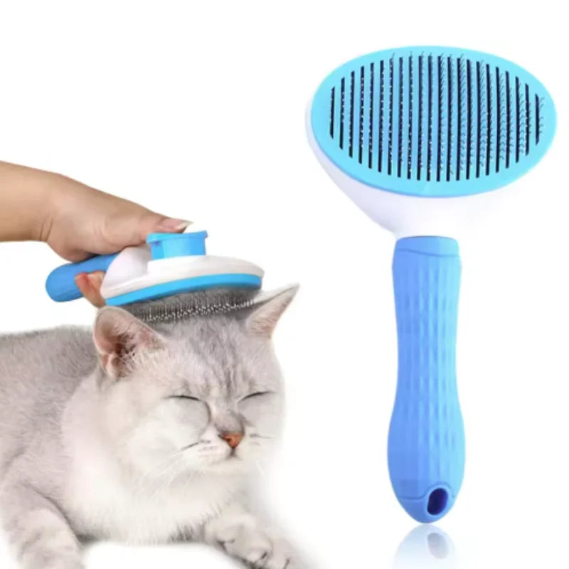 Spazzola auto-pulente 2 in 1 per cani e gatti – Pettine dematting e massaggio