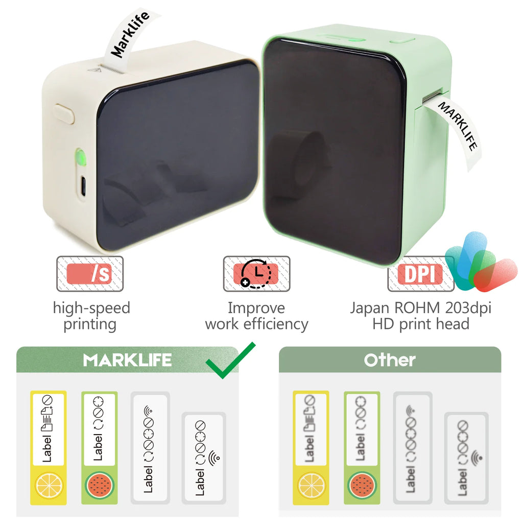 Stampante termica portatile Mini P15 Bluetooth per etichette 15 mm