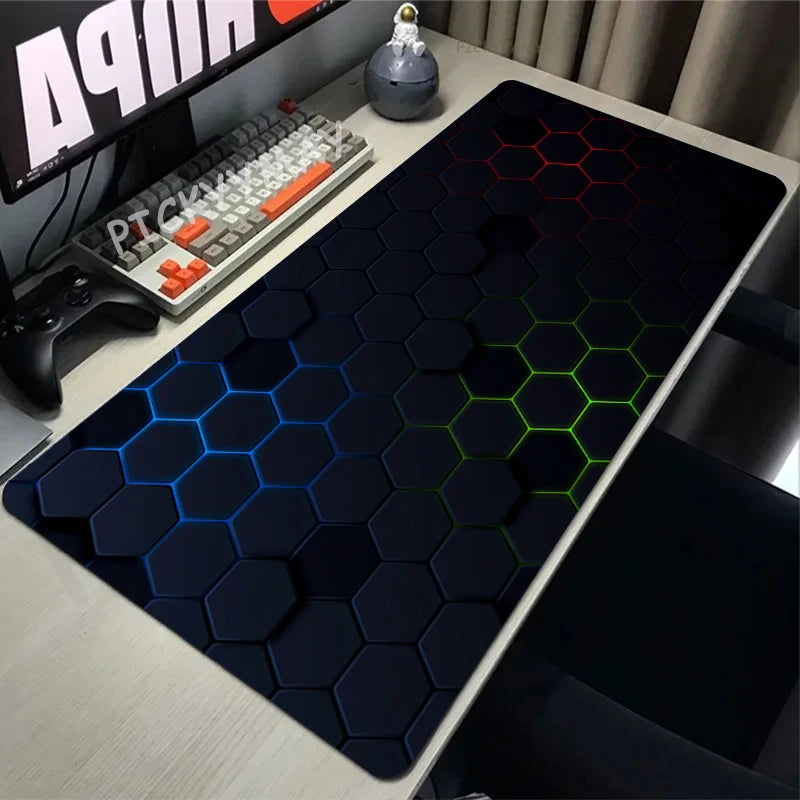 Tappetino per Mouse XXL da Scrivania Design Geometrico Minimal
