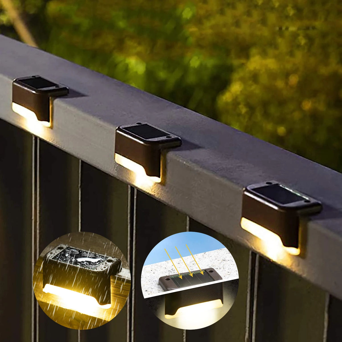 Luci LED Solari 4/8/12/16 pcs – Illuminazione impermeabile per scale e giardino