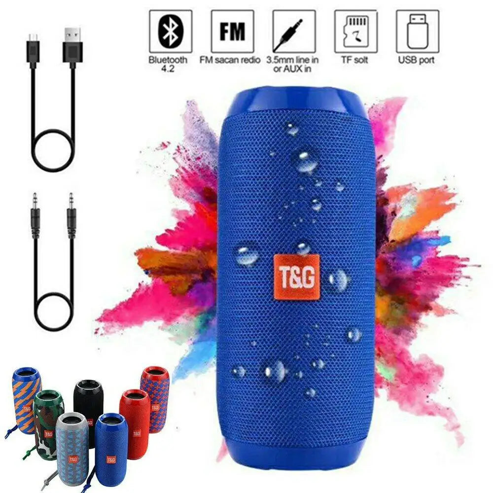 Altoparlante Bluetooth 10W Dual Bass con FM Radio e Resistente all'Acqua