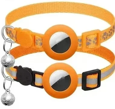 Collare per Gatti con Porta Airtag, Riflettente, Con Campanellino, Regolabile…