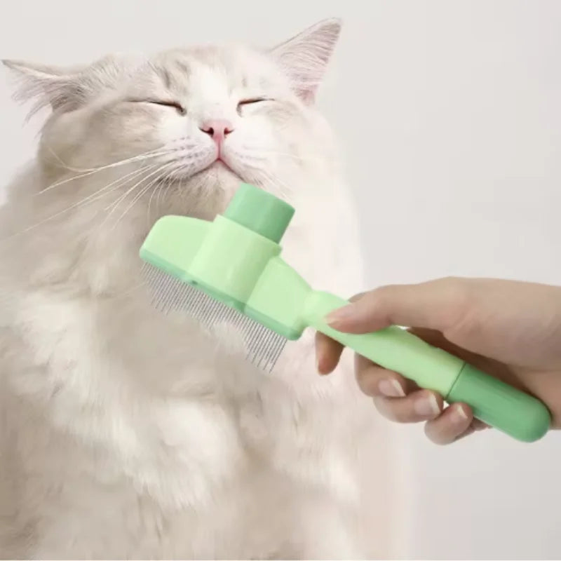 Spazzola auto-pulente per cani e gatti – rimuove peli e massaggia