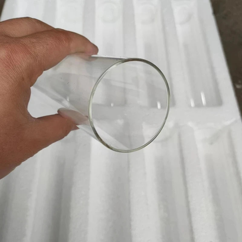 Set da 10 tubi di vetro trasparente 25 cm per porta candele matrimonio