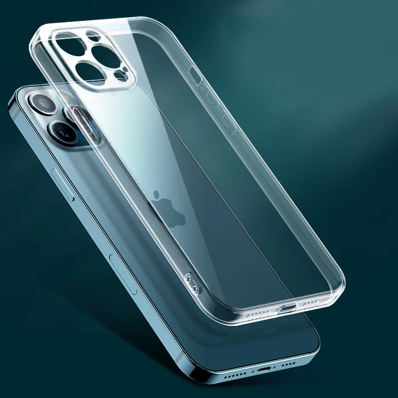 Ultra Thin Clear Phone Case For iPhone 11 12 13 14 15 16 17 18 Pro X XR XS Max Mini 7 8Plus Silicone Soft Transparent Back Cover
