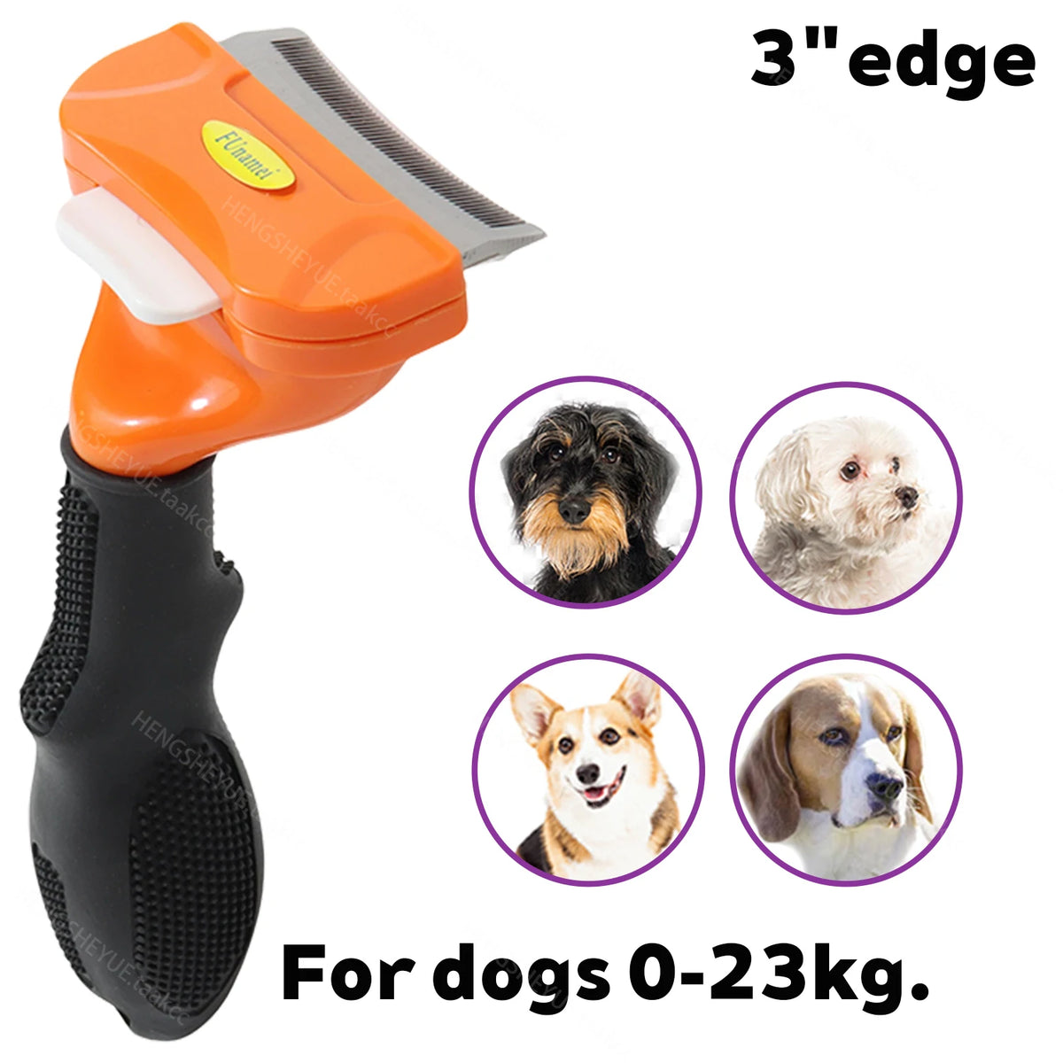 Spazzola anti-pelo per gatti e cani - Pettine dehairing professionale