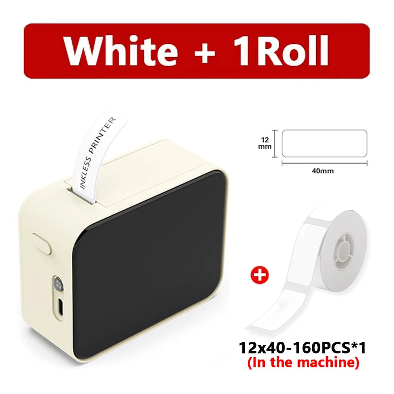Stampante Etichette Portatile Mini P15 Bluetooth - Stampa Termica 12‑15 mm