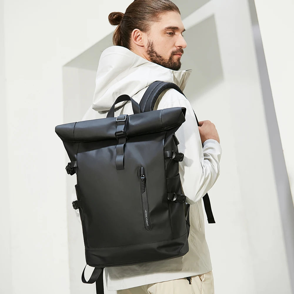 Sac à dos de voyage extensible pour homme 30-45 L imperméable avec port USB pour ordinateur portable 15,6"