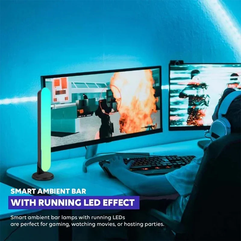 Barra LED RGB con sincronizzazione musicale, telecomando, per gaming, TV e…