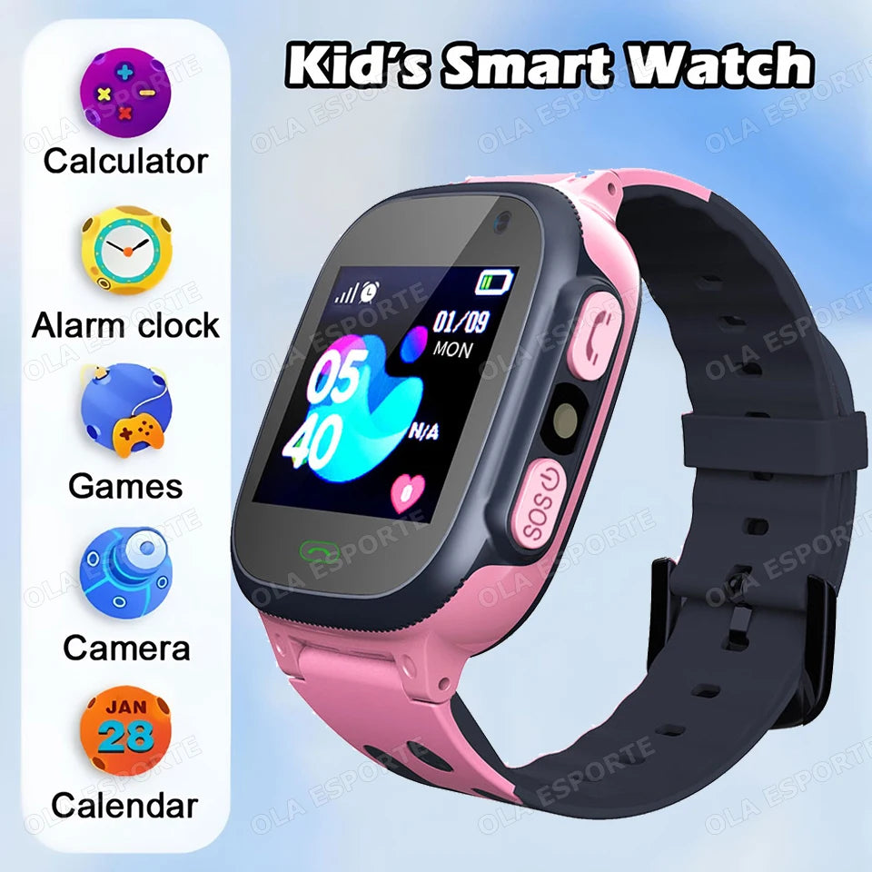 Smartwatch per bambini con chiamata bidirezionale, SOS, GPS e impermeabile