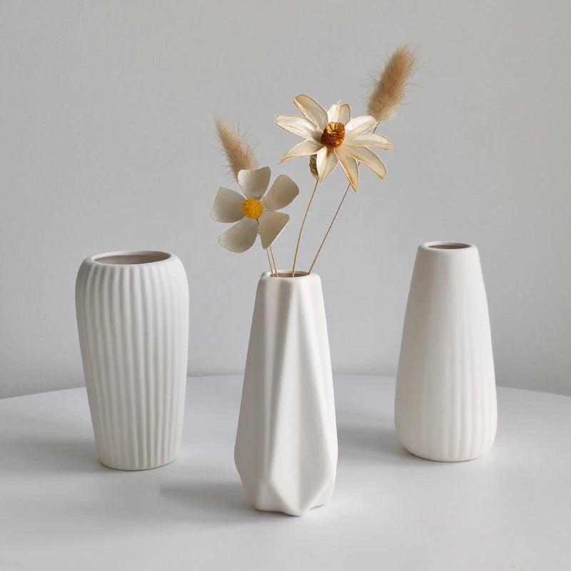 Ceramic Fired Vases,Hydroponic Dried Flower Utensils,Ornaments,Home Living Room Tables,Decorative Vases,Shaped Ceramic Vases