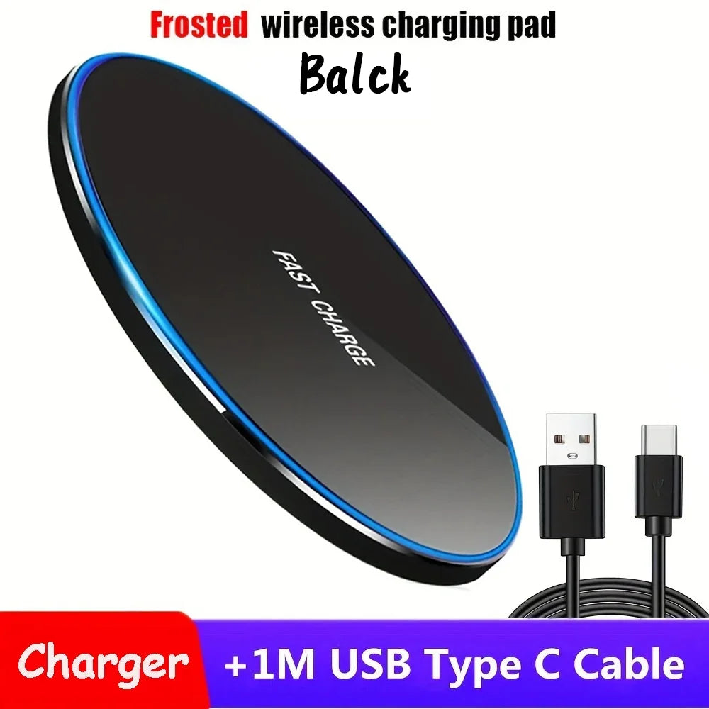 Wireless Charger for Apple iPhone 16 15 14 13 12 Pro Max Samsung Galaxy S22 S21 S20 S10 S9 Huawei Xiaomi Google Pixel