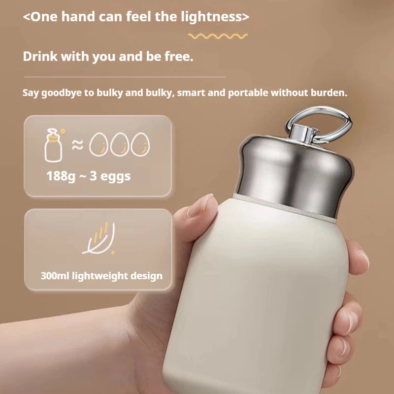 Bottiglia da viaggio da 300 ml in acciaio inox con isolamento termico e…