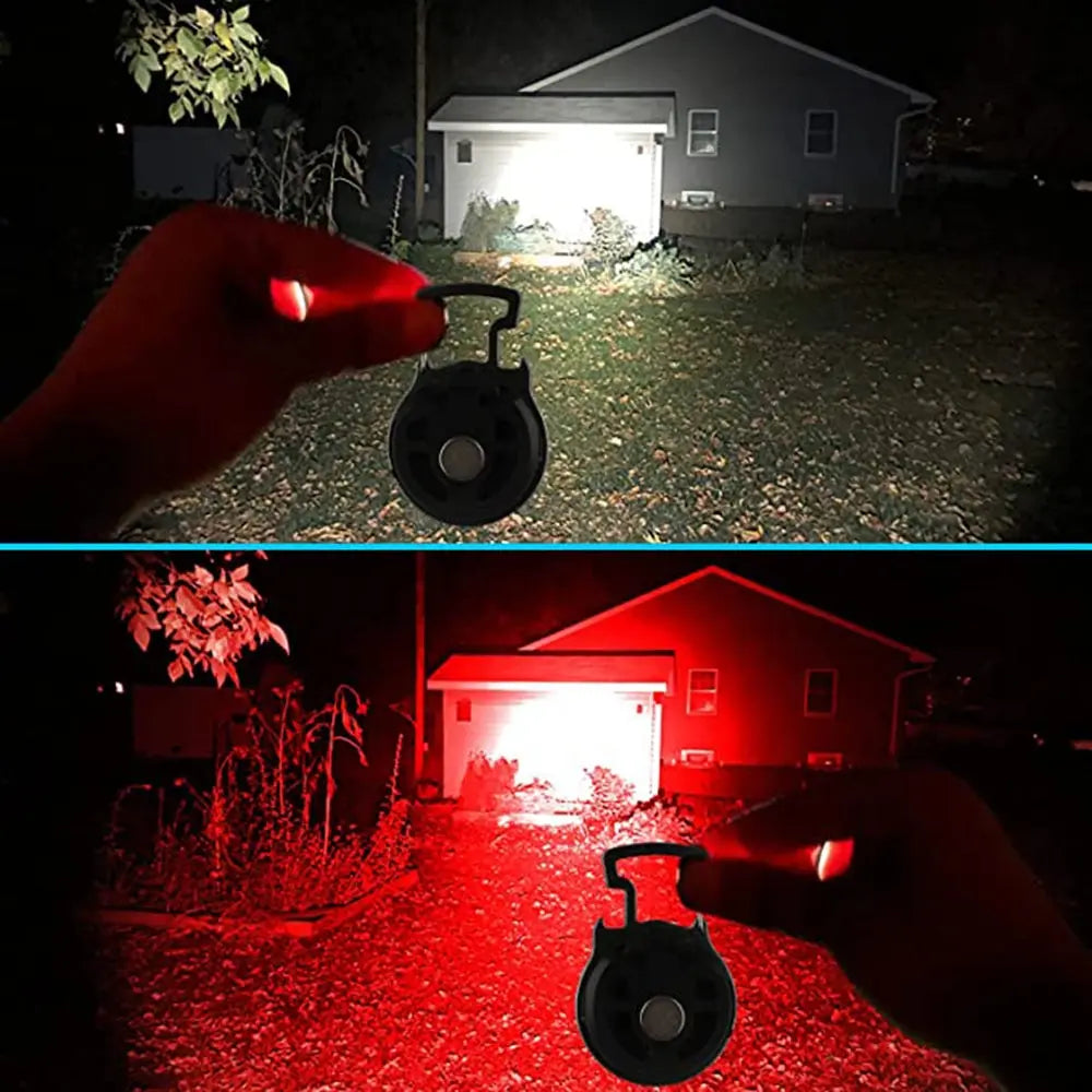 Lampada LED COB Portachiavi Ricaricabile USB‑C con Apribottiglie e Floodlight