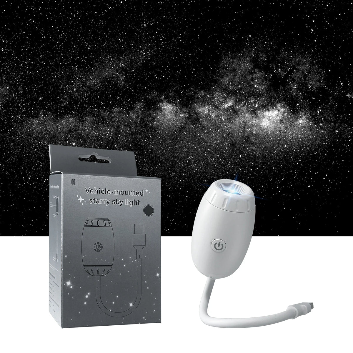 Proiettore Stellare Mini Galaxy 2 in 1 – Luce Notturna per Camera, Auto e…