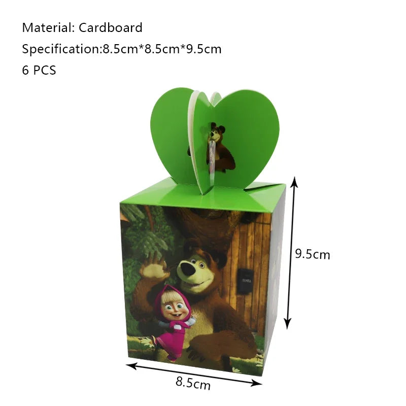 Decorazioni per festa di compleanno Masha e Orso – Palloncini cartoon, set 24…