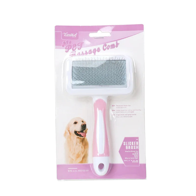 Spazzola slicker per cani e gatti – Rimuove il sottopelo e i peli morti