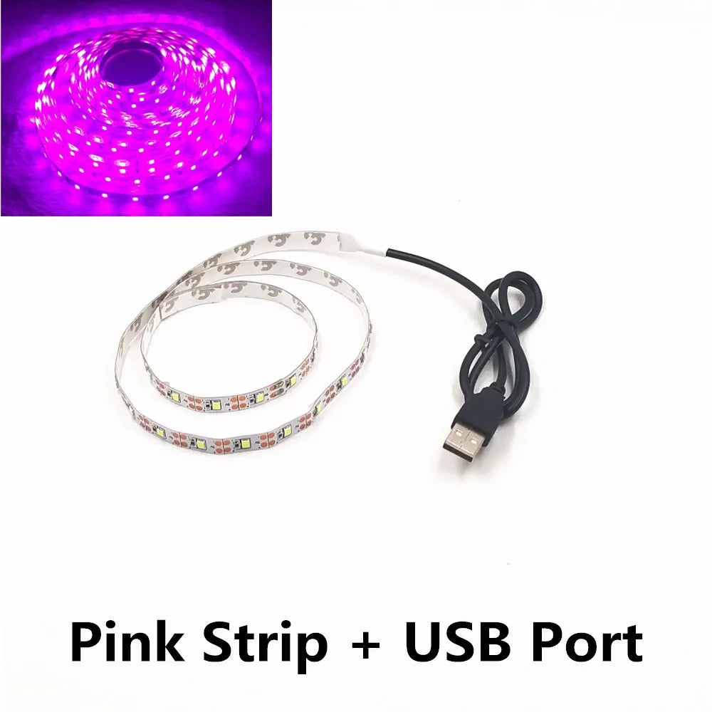 Striscia LED USB 5V 1‑5 m, colori multicolore, impermeabile, 60 LED/m