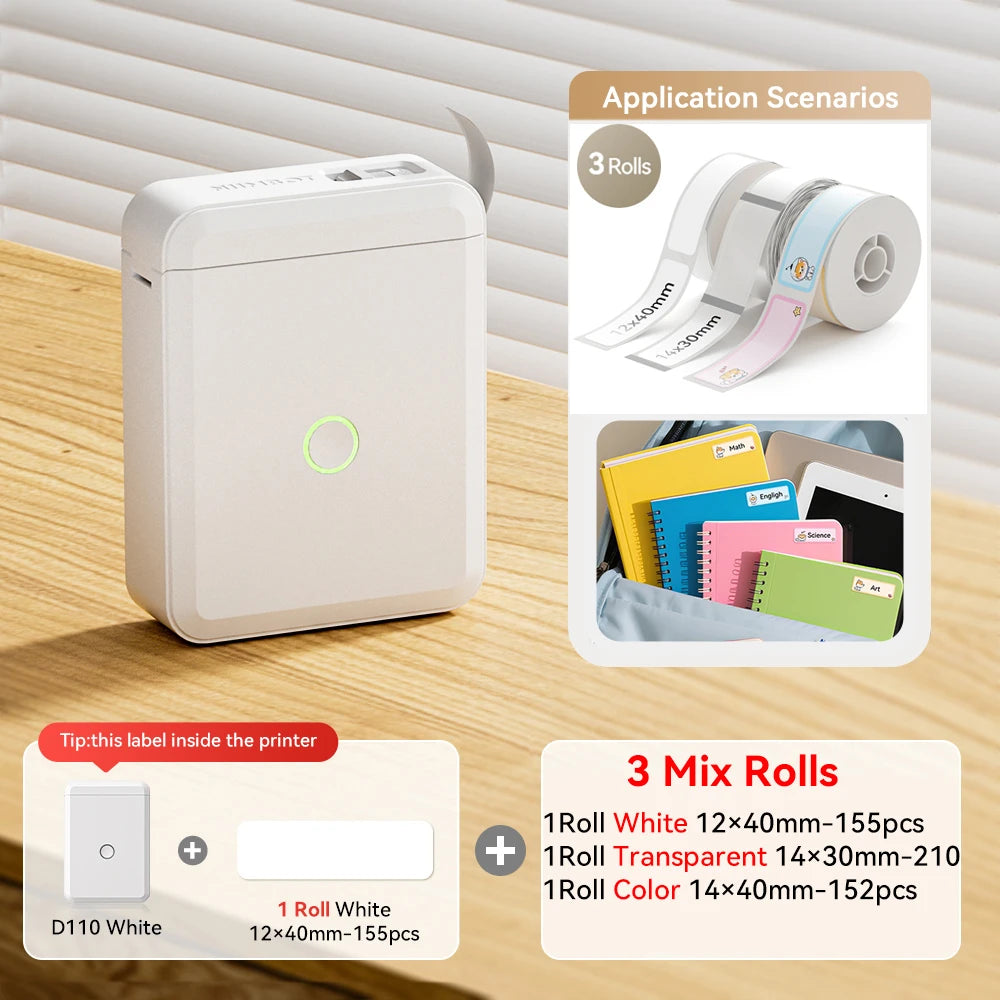 Stampante termica portatile Mini wireless per etichette adesive