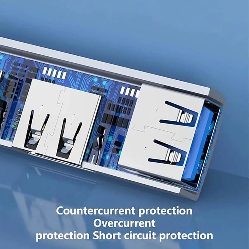 Hub USB 3.0 Type‑C 3 in 1 con 3 porte OTG – Velocità 5 Gbps per PC e laptop