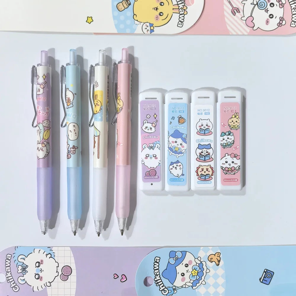 HOT! Stylish Automatic Pencil Set Anime Merchandise Cute Girly Writing Lead Resistant for Students