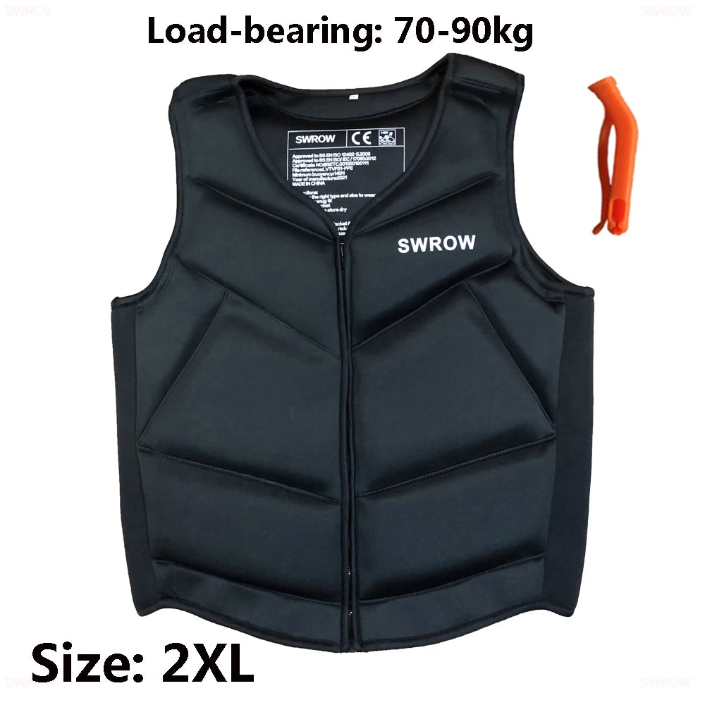 Neoprene buoyancy vest for adults and children – water sports