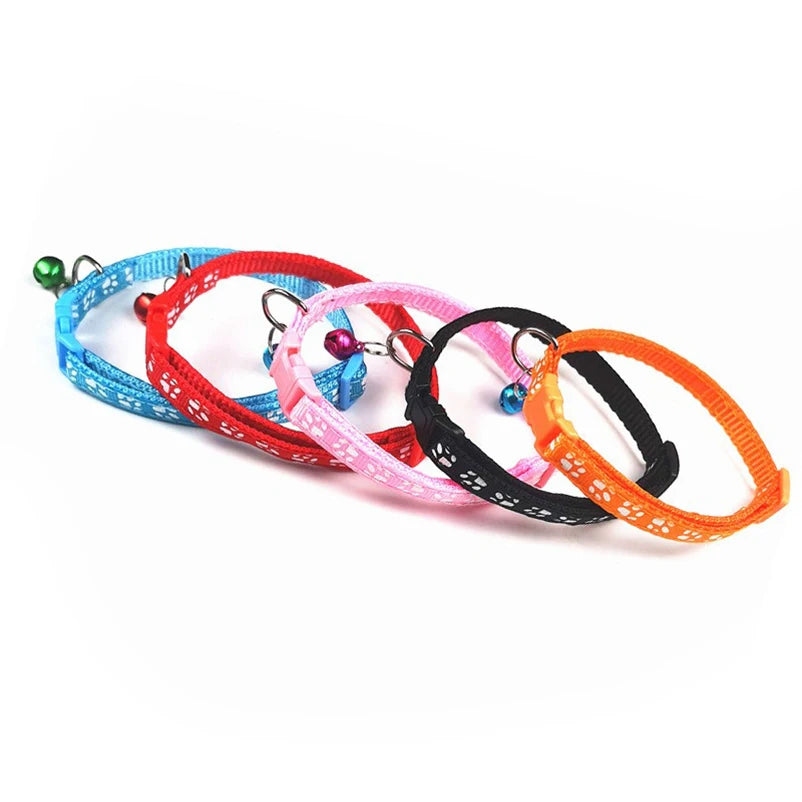 Collarlo per Gatti e Cani con Campanella, Multi-Colori, Corda