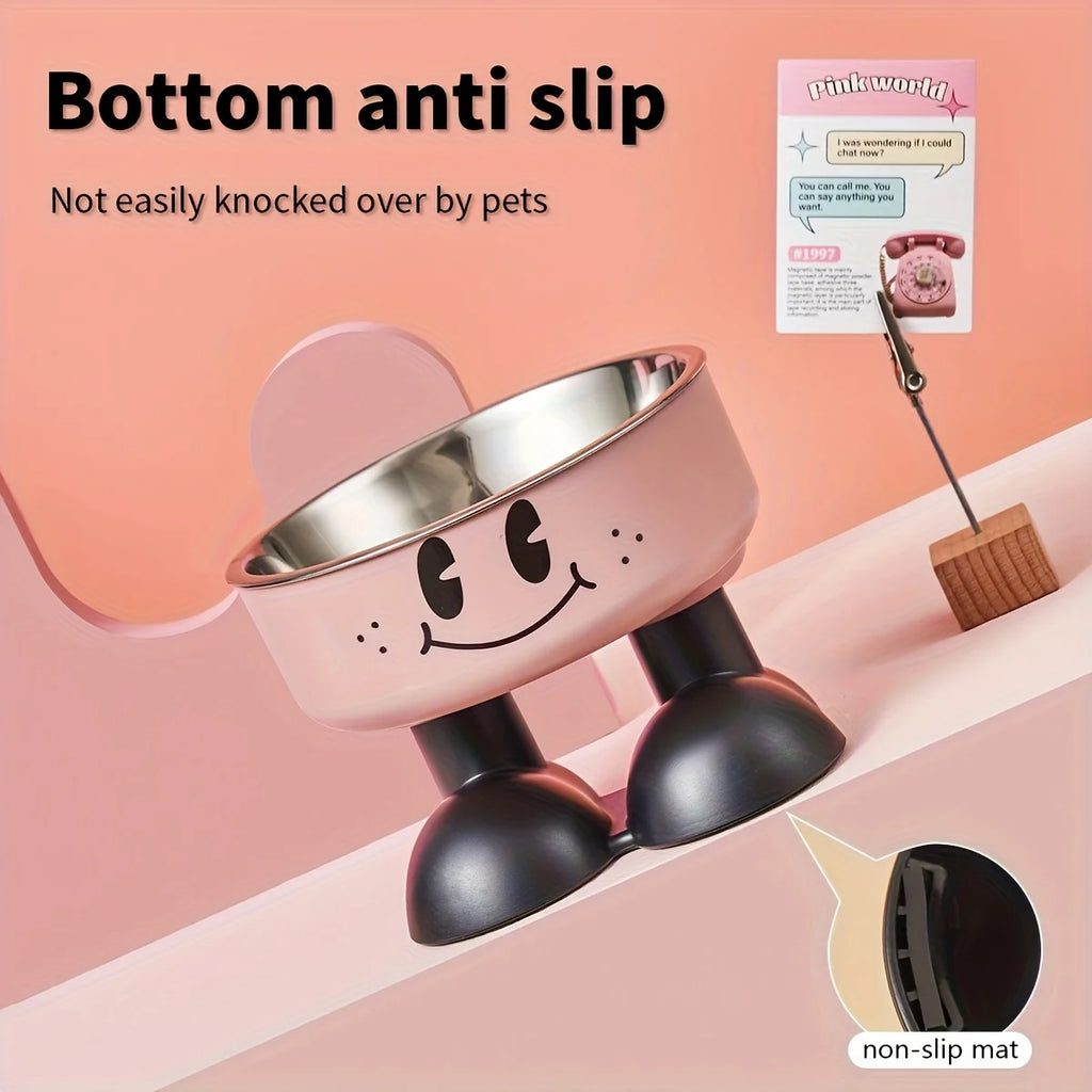 Ciotola rialzata in acciaio inox per cani e gatti – anti‑sgarro, 500 g