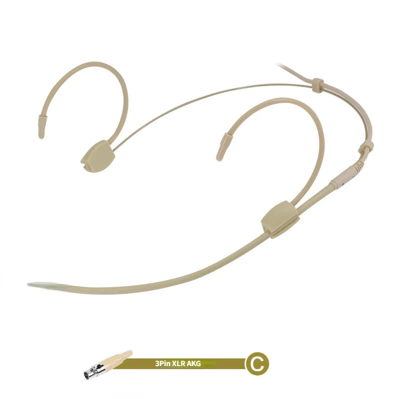 Cuffia con microfono omnidirezionale – compatibile con Sennheiser, Shure, AKG,…