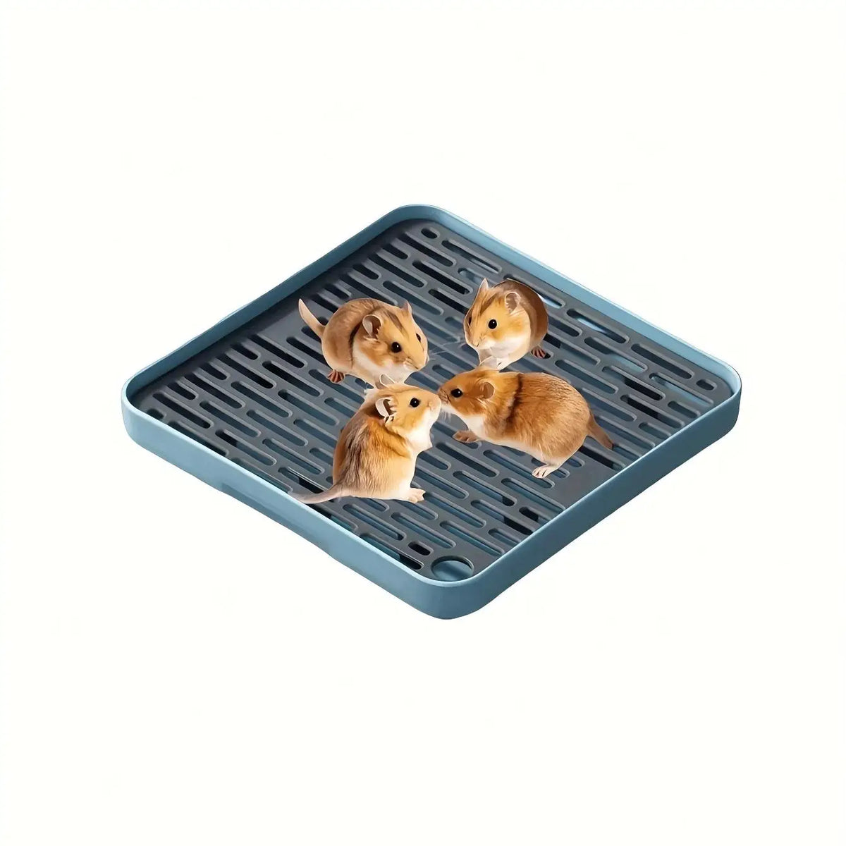 Vasca per lettiera per piccoli animali domestici – Design angolare in plastica…