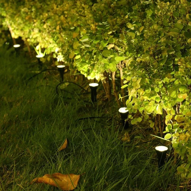 10 in 1 Solar Garden Lights Outdoor LED Lawn Stake Lights Waterproof Landscape Pathway Lamp Warm White Yard Patio Decoration