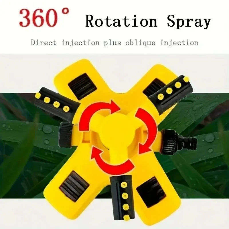Irrigatore rotante a 360° per giardino e prato – copertura ampia