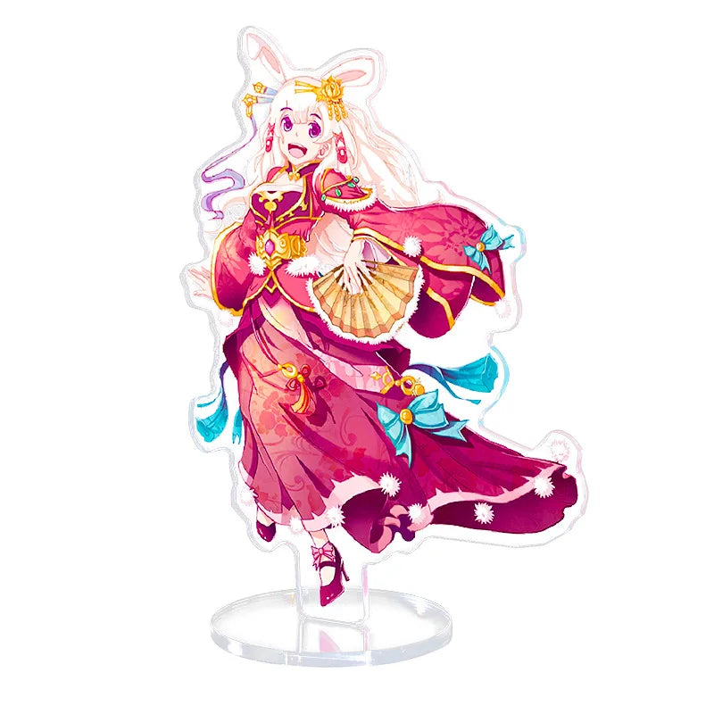 Custom Standee Anime Figure Clear Acrylic Cute Cartoon Model Plate Desk Decor Photo Standing Sign Keychain Stand For Fans Gifts