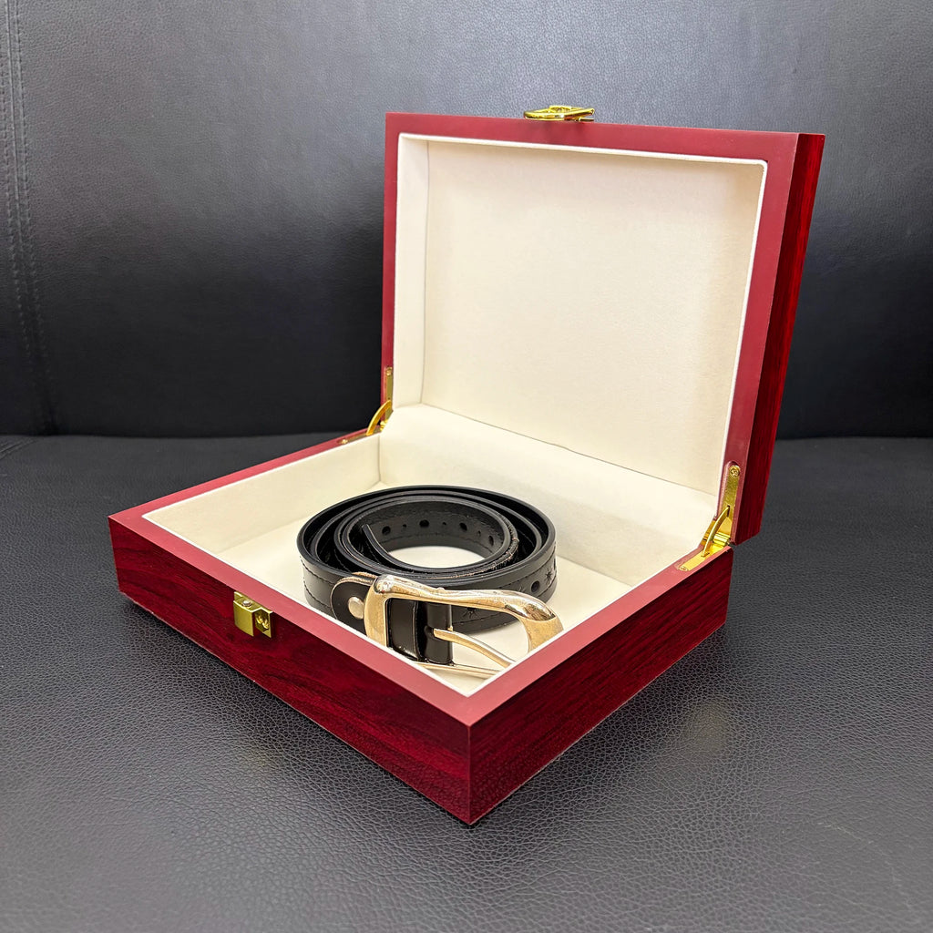 Classical Wooden Box with Lock, High-End Jewelry Storage Luxury Box
