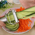 Grattugia e Pelapatate in Acciaio Inox 2 in 1 – Julienne per Verdure e Frutta
