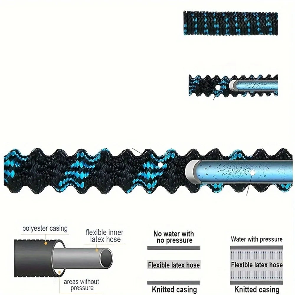 Tubo da giardino retrattile 1/2\" ad alta pressione, resistente UV e corrosione